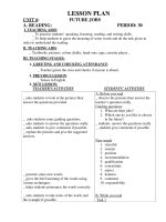 LESSON PLAN UNIT 6: A. READING: FUTURE JOBS PERIOD ppsx