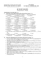 KỲ THI HSG LẦN THỨ 16 NĂM HỌC 2010 – 2011 - TRƯỜNG THPT CHUYÊN LÝ TỰ TRỌNG pdf