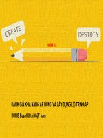 đánh giá khả năng áp dụng và xây dựng lộ trình áp dụng basel iii tại việt nam