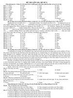 ĐỀ THI LỚP 11D ( ĐỀ SỐ 7) potx