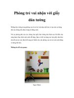 Phòng trẻ vui nhộn với giấy dán tường ppt