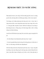 BỆNH DO THỨC ĂN NƯỚC UỐNG doc