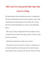 Biết Cách Trò Chuyện Để Thắt Chặt Tình Càm Vợ Chồng ppt