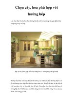 Chọn cây, hoa phù hợp với hướng bếp pdf