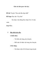 Giáo án mầm non chương trình đổi mới: Đề tài: Truyện “Hoa anh đào đẹp nhất” Kết hợp: Đọc thơ “Cây đào” Âm nhạc (vận động theo nhạc) Em vẽ mùa xuân. Lớp Mầm. doc