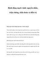 Bệnh động mạch vành: nguyên nhân, triệu chứng, chẩn đoán và điều trị doc