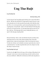 Giáo án y khoa về bệnh ung thư - Ung Thư Ruột docx