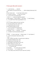 70 câu giao tiếp (with answer) pdf