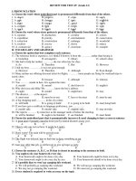 REVIEW FOR TEST 45'''' (Grade 12) pot