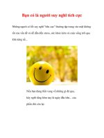 Bạn có là người suy nghĩ tích cực docx