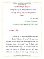 Giáo án mầm non chương trình đổi mới: Chủ đề: Thế giới động vật - Chuyện Kiến con đi ô tô pdf