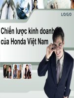 chiến lược kinh doanh của công ty honda việt nam - thuyết trình môn quản trị doanh nghiệp thương mại