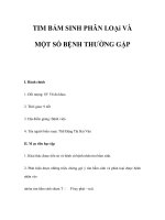 TIM BẨM SINH PHÂN LOẠi VÀ MỘT SỐ BỆNH THƯỜNG GẶP pdf