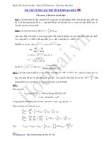 CÁC BÀI TOÁN THỂ TÍCH KHỐI ĐA DIỆN CÓ ĐÁP ÁN pptx