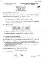 Đề thi khóa 33 trường ĐHSP năm 2 khoa vật lý - Vật lý hạt nhân pdf