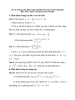 ĐỀ THI THỬ ĐẠI HỌC MÔN TOÁN TRƯỜNG THPT BẮC TRA MY NĂM 2009 potx