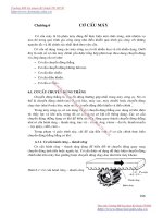 GIÁO TRÌNH THIẾT KẾ MÁY CẮT KIM LOẠI - CHƯƠNG 6 CƠ CẤU MÁY pptx