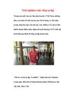 Trải nghiệm cuộc sống tự lập docx