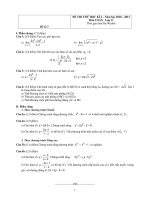 Đề kiểm tra học kỳ 2 môn toán lớp 11 - Đề số 7 pot