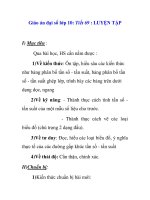 Giáo án đại số lớp 10: Tiết 69 : LUYỆN TẬP pot