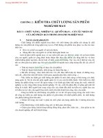 GIÁO TRÌNH KIỂM TRA CHẤT LƯỢNG SẢN PHẨM NGÀNH MAY - CHƯƠNG 2 : KIỂM TRA CHẤT LƯỢNG SẢN PHẨM NGHÀNH MAY pps