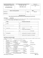 KỲ THI CHỌN HỌC SINH GIỎI LỚP 12 NĂM HỌC 2010 - 2011 - ĐỀ A pptx