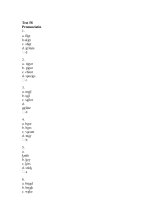 ĐỀ THI THỬ ANH VĂN - Test 58 pot