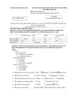 KỲ THI CHỌN HỌC SINH GIỎI LỚP 12 TOÀN TỈNH NĂM HỌC 2010-2011 Môn: Tiếng Anh lớp 12 doc