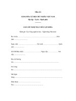 MẪU GIẤY ĐỀ NGHỊ THAY ĐỔI CẶP KHÓA doc