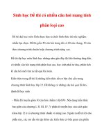 Sinh học Đề thi có nhiều câu hỏi mang tính phân loại cao pptx