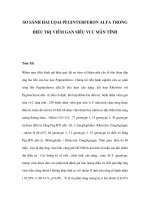 SO SÁNH HAI LỌAI PEGINTERFERON ALFA TRONG ĐIỀU TRỊ VIÊM GAN SIÊU VI C MÃN TÍNH ppsx