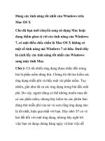 Dùng các tính năng tốt nhất của Windows trên Mac OS X pptx