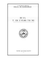 điều lệ tổ chức và hoạt động tổng công ty sông đà công ty cổ phần xi măng sông đà năm 2013