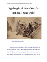 Thư pháp và hội họa Trung Quốc - Nguồn gốc và tiến trình của hội hoạ Trung Quốc ppt