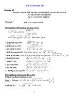 PHƯƠNG TRÌNH VÀ BPT VÔ TỈ HỆ PT VÀ HỆ BPT ppt