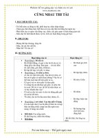 Giáo án mầm non chương trình đổi mới: CÙNG NHAU THI TÀI doc