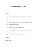 BỆNH CƠ TIM – Phần 1 ppsx