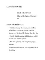 Giáo án mầm non chương trình đổi mới: Chủ đề : MÙA XUÂN Chuyện kể : Sự tích Mùa xuân ( lần 1 ) pdf