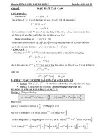 Chuyên đề ĐẠO HÀM VÀ ỨNG DỤNG docx