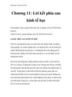 Khái quát về nền kinh tế Mỹ - Chương 11: Lời kết phía sau kinh tế học pptx