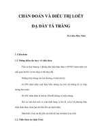 CHẨN ĐOÁN VÀ ĐIỀU TRỊ LOÉT DẠ DÀY TÁ TRÀNG potx