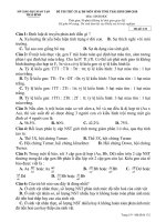 SỞ GIÁO DỤC-ĐÀO TẠO THÁI BÌNHĐỀ THI THỬ CAO ĐẲNG VÀ ĐẠI HỌC MÔN SINH TỈNH THÁI BINH 2009 pdf