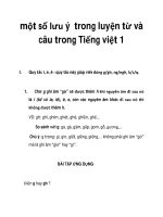 một số lưu ý trong luyện từ và câu trong Tiếng việt 1_2 pps
