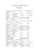 Tài liệu ôn thi tốt nghiệp Anh 2011 pps