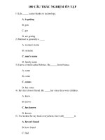 100 CÂU TRẮC NGHIỆM ÔN TẬP potx