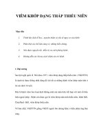 VIÊM KHỚP DẠNG THẤP THIẾU NIÊN docx