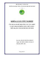 ỨNG DỤNG GIS hỗ TRỢ CÔNG tác tác CHIẾN và QUY HOẠCH PHÒNG CHÁY CHỮA CHÁY TRÊN địa bàn THÀNH PHỐ hồ CHÍ MINH