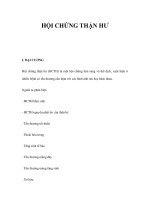 HỘI CHỨNG THẬN HƯ doc
