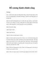 Đề cương hành chính công - Chương I pps