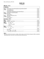 KIỂM TRA HỌC KÌ I Năm học 2009-2010 Môn VẬT LÝ –Lớp 11 Chương trình chuẩn - 2 ppsx